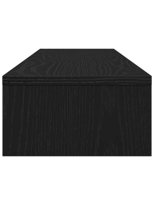 Näyttökoroke musta tammi 100x24x13 cm tekninen puu