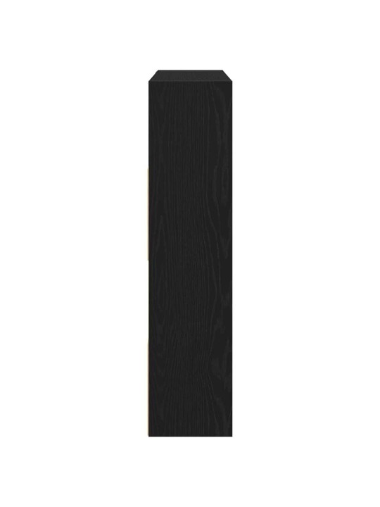 Kirjahylly/tilanjakaja musta tammi 105x24x102 cm