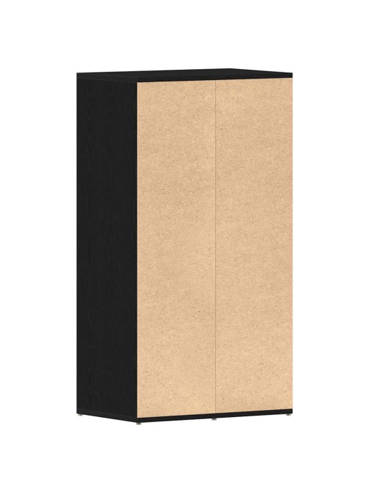 Kenkäteline musta tammi 54x34x100,5 cm tekninen puu
