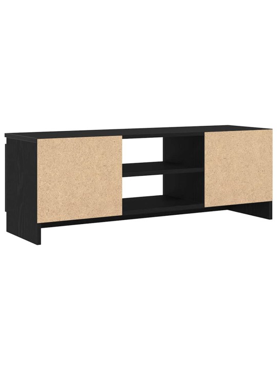Tv-kaappi musta tammi 102x30x36 cm tekninen puu
