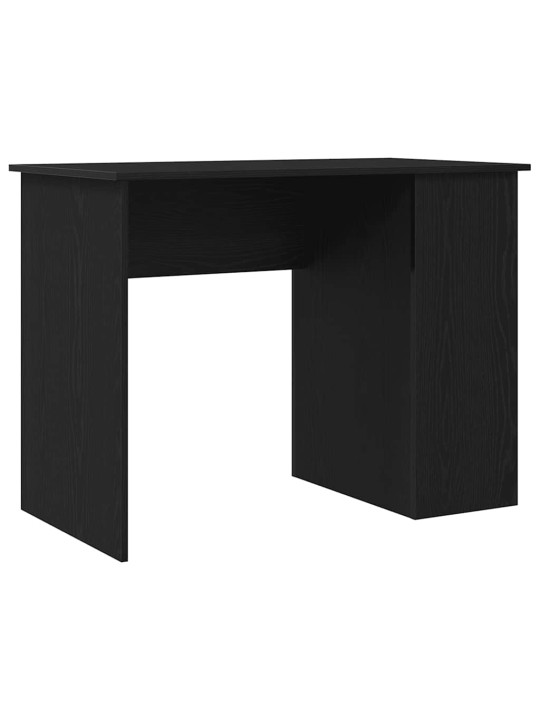 Työpöytä musta tammi 100x55x75 cm tekninen puu