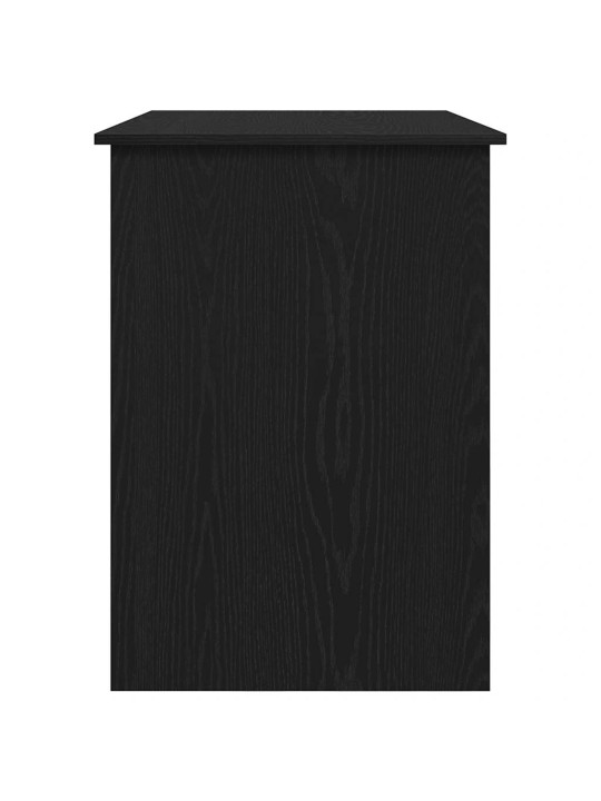 Työpöytä musta tammi 100x55x75 cm tekninen puu