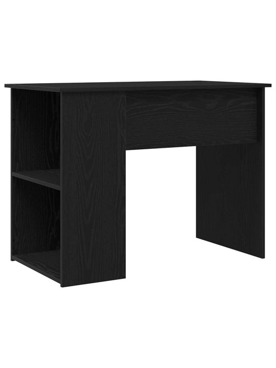 Työpöytä musta tammi 100x55x75 cm tekninen puu