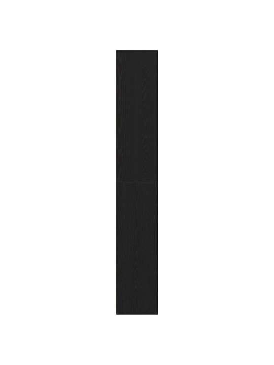 Kirjahylly musta tammi 60x30x189 cm tekninen puu