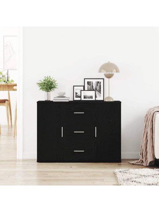 Senkki musta tammi 91x29,5x65 cm tekninen puu