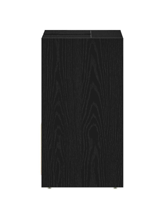 Kylpyhuonekaappi musta tammi 60x33x60 cm engineered wood