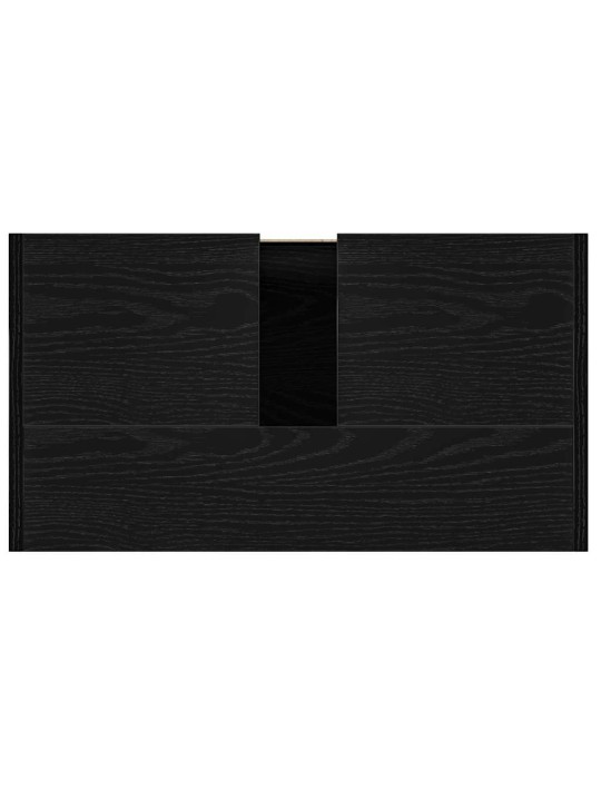 Kylpyhuonekaappi musta tammi 60x33x60 cm engineered wood