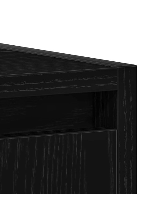 Kylpyhuonekaappi musta tammi 60x33x60 cm engineered wood