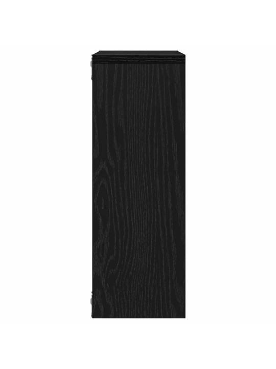 Seinähylly musta tammi 45x16x45 cm tekninen puu