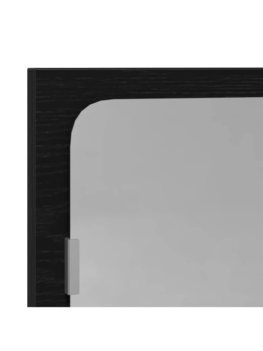 Kylpyhuoneen peili musta tammi 40x10,5x37 cm tekninen puu