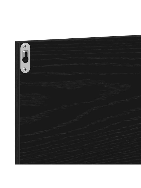 Kylpyhuoneen peili musta tammi 40x10,5x37 cm tekninen puu