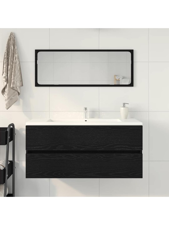 Allaskaappi musta tammi 100x38,5x45 cm tekninen puu