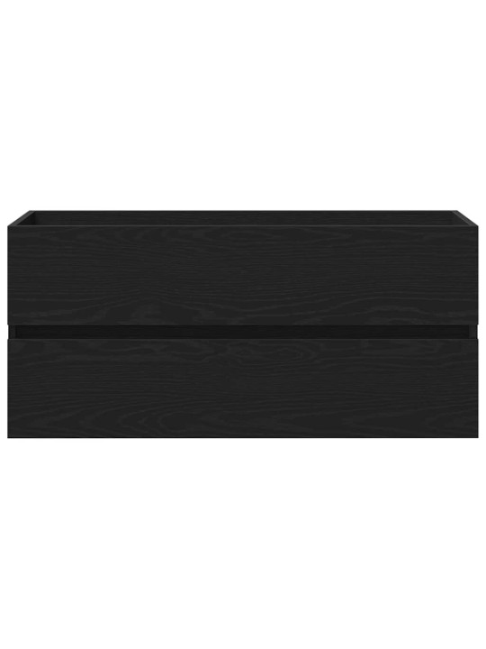 Allaskaappi musta tammi 100x38,5x45 cm tekninen puu