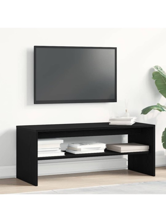 Tv-taso musta 100x40x40 cm lastulevy