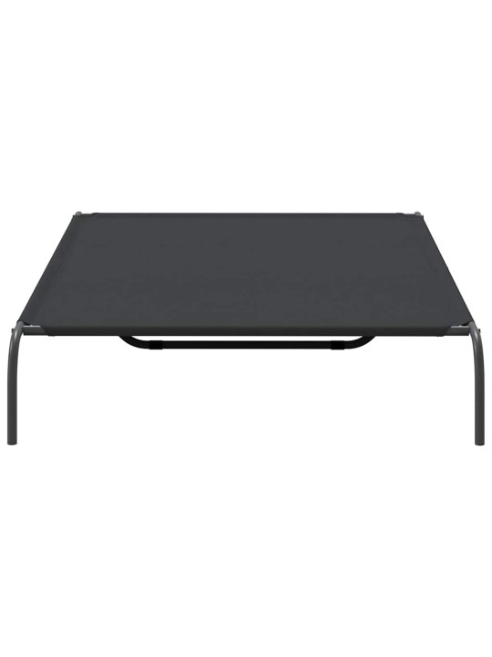 Korotettu koiransänky musta 150x90x20 cm oxford kangas ja teräs