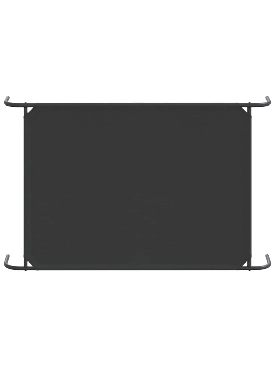 Korotettu koiransänky musta 150x90x20 cm oxford kangas ja teräs
