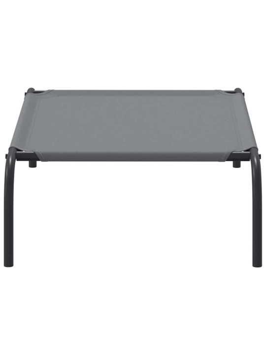 Korotettu koiransänky harmaa 90x50x20 cm oxford kangas ja teräs