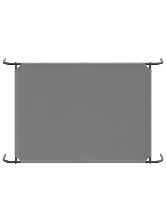 Korotettu koiransänky harmaa 130x80x20 cm oxford kangas teräs