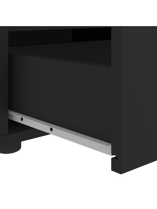 Tv-kaappi visnes musta 60x40x38 cm tekninen puu