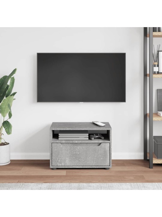 Tv-kaappi visnes betoninharmaa 60x40x38 cm tekninen puu