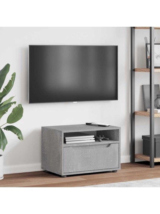 Tv-kaappi visnes betoninharmaa 60x40x38 cm tekninen puu