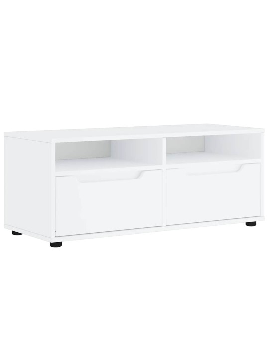 Tv kaappi visnes valkoinen 100x40x38 cm engineered wood