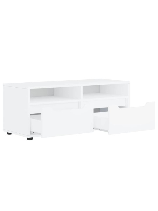 Tv kaappi visnes valkoinen 100x40x38 cm engineered wood