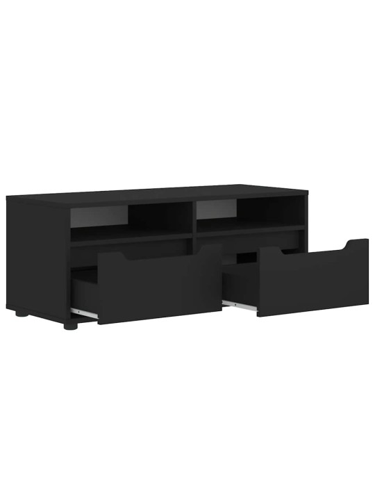 Tv-kaappi visnes musta 100x40x38 cm tekninen puu
