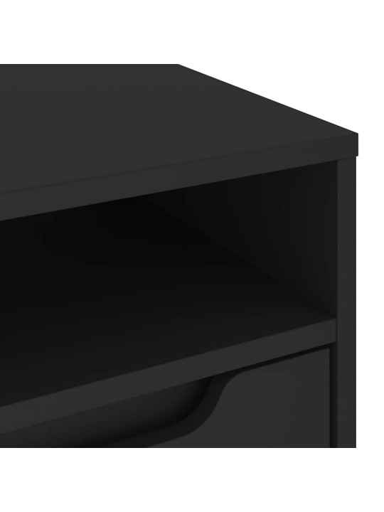 Tv-kaappi visnes musta 100x40x38 cm tekninen puu