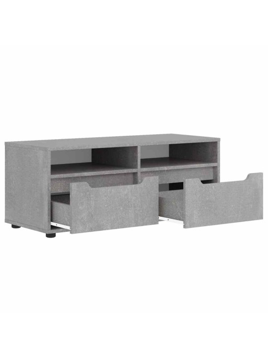 Tv-kaappi visnes betoni harmaa 100x40x38 cm tekninen puu