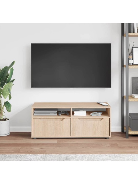 Tv-kaappi visnes sonoma tammi 100x40x38 cm tekninen puu