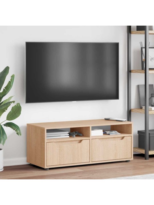 Tv-kaappi visnes sonoma tammi 100x40x38 cm tekninen puu