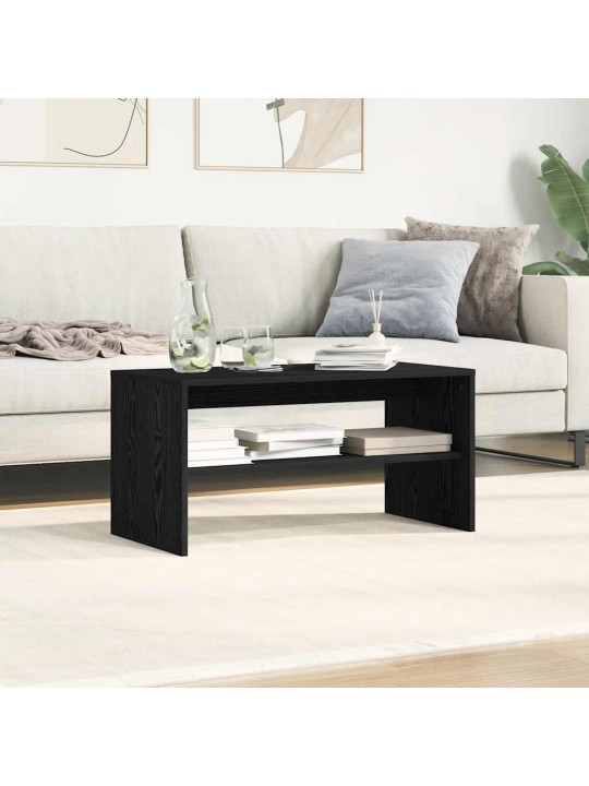 Tv-kaappi musta tammi 80x40x40 cm engineered wood