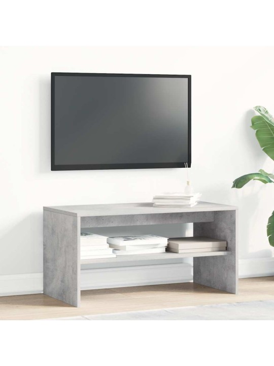 Tv-taso betoninharmaa 80x40x40 cm lastulevy