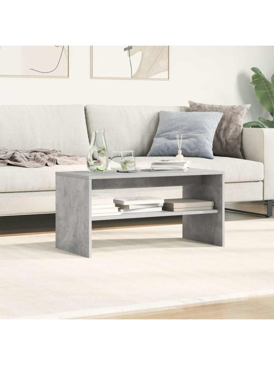 Tv-taso betoninharmaa 80x40x40 cm lastulevy