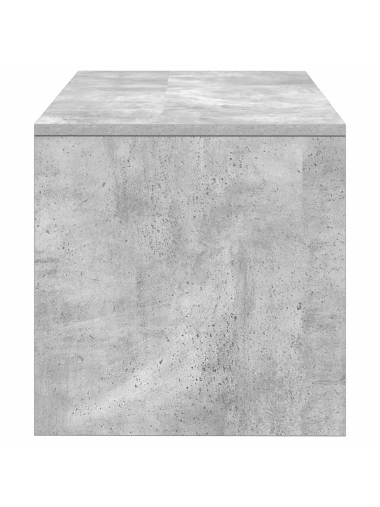 Tv-taso betoninharmaa 80x40x40 cm lastulevy