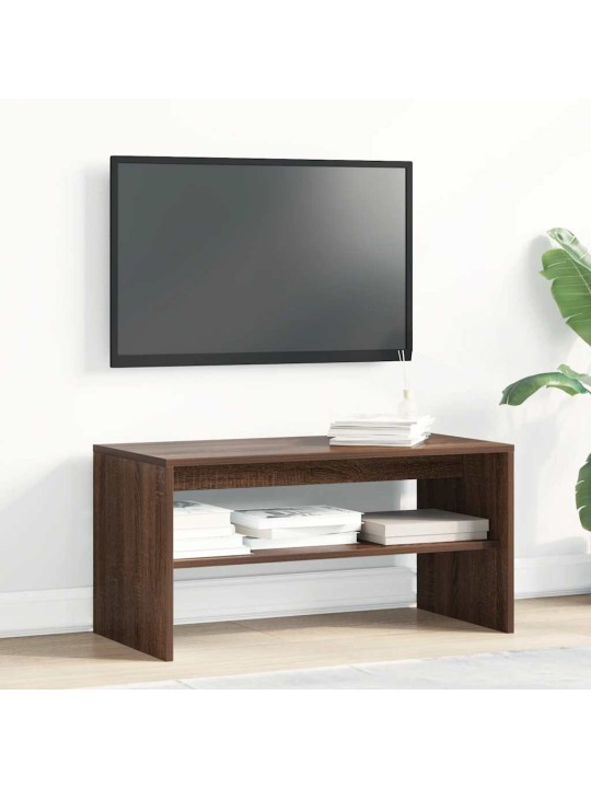 Tv-taso ruskea tammi 80x40x40 cm tekninen puu