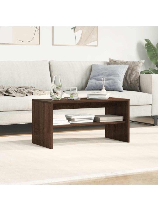 Tv-taso ruskea tammi 80x40x40 cm tekninen puu