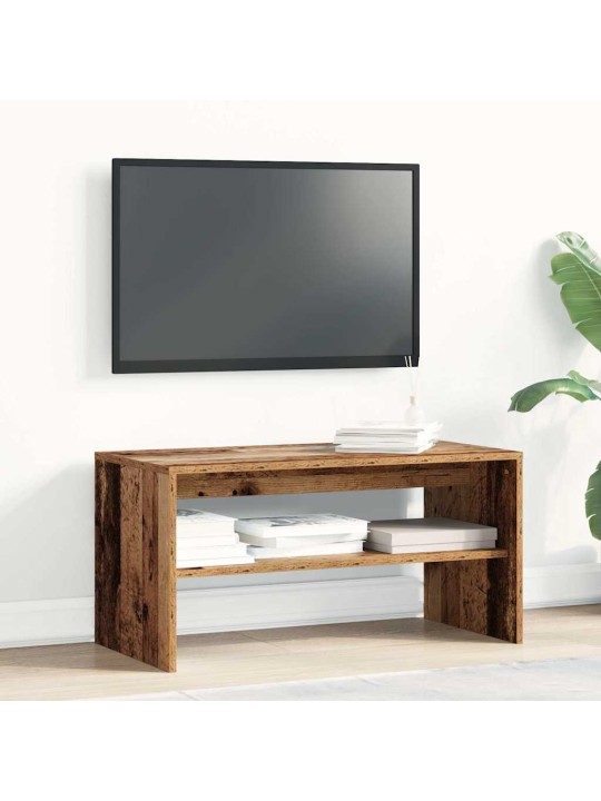 Tv-taso vanhaa puuta 80x40x40 cm lastulevy