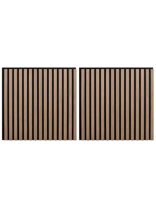 Akustiset seinäpaneelit 2 kpl säle 60,5x60 cm tammiviilu