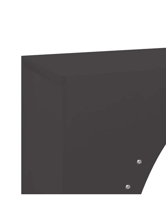 Polttopuuteline musta 50x23x100 cm kylmävalssattu teräs
