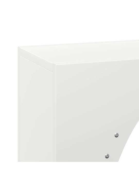 Polttopuuteline valkoinen 50x23x100 cm kylmävalssattu teräs