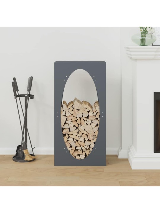 Polttopuuteline antrasiitti 50x23x100 cm kylmävalssattu teräs