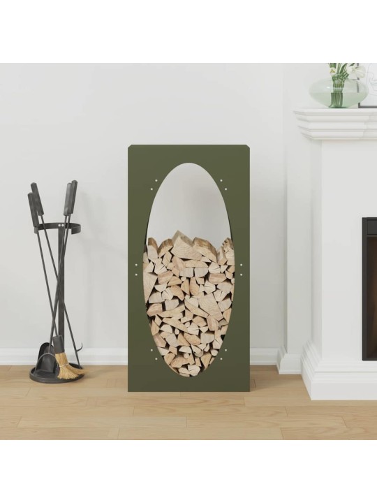 Polttopuuteline 50x23x100 cm kylmävalssattu teräs