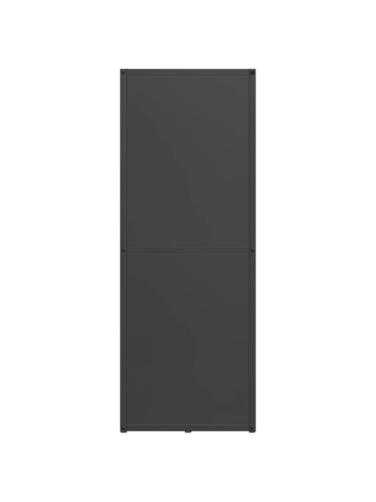 Polttopuuteline musta 40x30x80 cm kylmävalssattu teräs