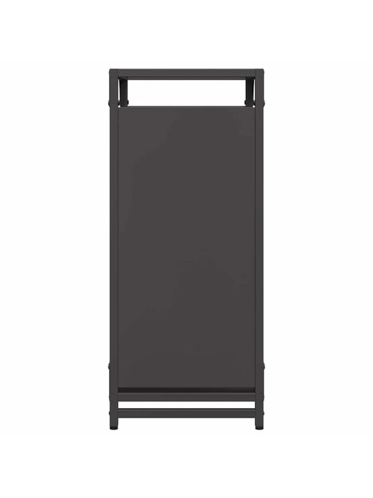 Polttopuuteline musta 44x28x65 cm kylmävalssattu teräs