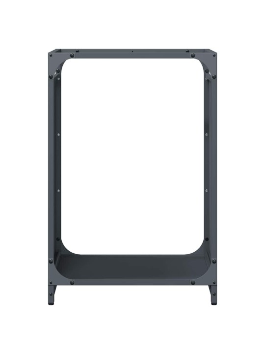Polttopuuteline antrasiitti 44x28x65 cm kylmävalssattu teräs