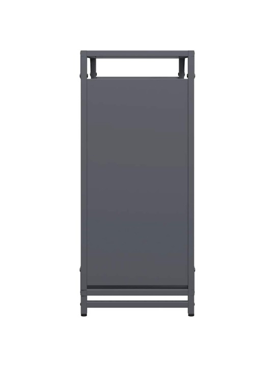 Polttopuuteline antrasiitti 60x28x65 cm kylmävalssattu teräs