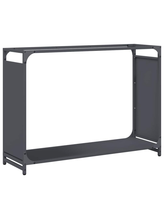 Polttopuuteline antrasiitti 90x28x65 cm kylmävalssattu teräs