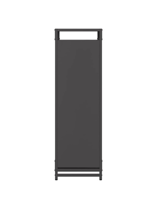 Polttopuuteline musta 44x28x90 cm kylmävalssattu teräs